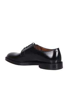 Leather loafer by Doucal's. Almond toe. Front lace-up fastening. Gender: MenMaterial: 100% CALF LEATHERColor: BlackMade in: ImportedProduct ID: DU1385SIEN F007 NN00*Import tax/duty will be calculated at checkout (If applicable)