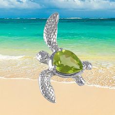 Hawaiian Genuine Peridot Sea Turtle Necklace, Sterling Silver Peridot Sea Turtle Pendant, Valentine Mom Birthday Gift - Etsy Hawaii Sea, Hawaiian Sea Turtle, Sea Turtle Necklace, Hawaiian Jewelry, Turtle Charm, Turtle Necklace, Turtle Pendant, Pottery Wheel, Christmas Mom