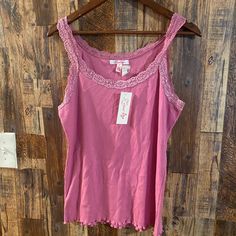 Nwt Women Summer Sleeveless Tank Solid Candy Colour Basic Camisole Floral Lace Trims Size Xl Q19 Summer Sleeveless Camisole For Loungewear, Sleeveless Summer Camisole For Loungewear, Sleeveless Camisole For Summer Loungewear, Fitted Lace Trim Tank Top, Spring Stretch Sleeveless Camisole, Spring Scoop Neck Tank Top With Lace Trim, Feminine Lace Trim Tank Top, Spring Lace Trim Scoop Neck Tank Top, Spring Camisole With Lace Trim And Scoop Neck