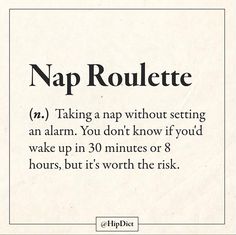 a sign with the words nap roulette written in black and white on it