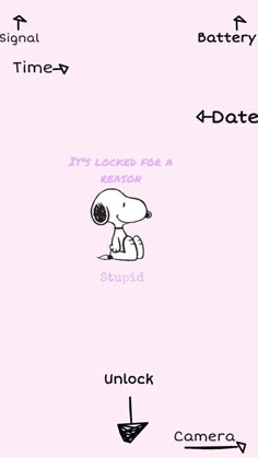 a pink background with an image of a dog and the words, it's locked for