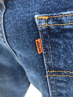 "Vintage 1970s Levi's orange tab dark wash straight leg denim. MEASUREMENTS: Length: 40\" Waist: 34\" Hip: 42\" Inseam: 29\" All measurements taken with garment laid flat. Modern Size Estimate: L CONDITION: Excellent Vintage Condition All items at Time Warp are vintage, so there is some wear. They may not be 100% free of minor defects, as they have already been loved. We list items by condition and note any flaws. Find us on Instagram: @timewarpbr INV 1771" Casual Orange Denim Jeans, Dressing Gown Robe, Time Warp, Straight Leg Denim, Denim Jeans, Gowns Dresses, Pants For Women, Orange, Pants