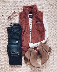 Patagonia Outfit, Cute Fall Outfits, Fall Fashion Outfits, Casual Fall Outfits, Mom Outfits, Mode Inspiration, Outfit Idea, Cute Casual Outfits