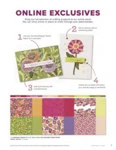 the instructions for making greeting cards with flowers and leaves are shown in three different colors