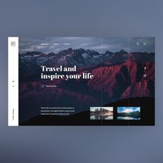 an image of a travel and inspire your life brochure on a grey background