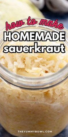 homemade sauerkraut Canning Cabbage, Easy Sauerkraut, German Sauerkraut, Mix Vegetable Recipe, Making Sauerkraut, Fermented Sauerkraut, Sauerkraut Recipe