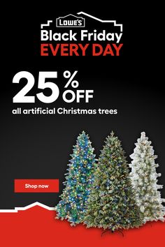 black friday sale with 25 % off all artificial christmas trees from the lowest prices available