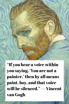 an image of a man with a quote on it that says, if you hear a voice