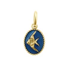 Gigi Clozeau - Sapphire Angelfish Pendant, Yellow Gold Ocean Spray, Luck Charm, Angel Fish, Luck Charms, Turquoise Water, The Ocean, Good Luck, Or Rose, Belly Button Rings