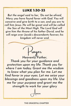 a prayer card with the words luke 130 - 53