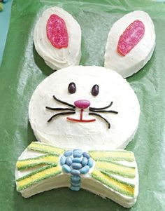 a cake made to look like a bunny