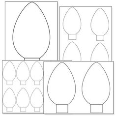 printable paper shapes for easter eggs and other things to make them look like they have been