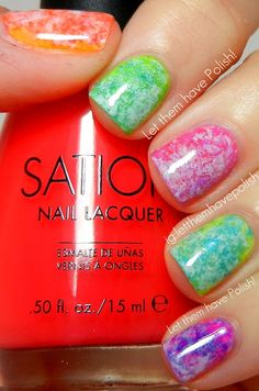 Marbled Nails, Saran Wrap, Colorful Nail, Get Nails, I Love Nails, Marble Nails, Manicure Y Pedicure, Cute Nail Designs