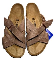 Birkenstock Lugano Camberra Old Tobacco Sandal Mens 8,9,10,11,12 Leather Slip On. NEw Purchase with Confidence. Thanks for your interest. Save Here Plus Free Shipping is an Added Value of $9-$13. Check my store for more Awesome Birkenstock items. Brown Rugged Sandals With Cushioned Footbed, Rugged Brown Sandals With Cushioned Footbed, Rugged Brown Sandals With Textured Footbed, Rugged Brown Sandals With Leather Footbed, Rugged Brown Slip-on Sandals, Birkenstock Styles, Birkenstock Sandals, Light Rose, Birkenstock Madrid