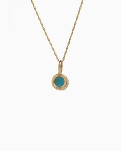 Crafted in 14K solid gold, the Princess Petroglyph Stone Pendant features a larimar cabochon encircled by intricate petroglyphs. Its unique design adds a touch of elegance to any outfit, and pairs wonderfully with our Princess Petroglyph Stone Studs. Metal: 14K solid gold Stone: Larimar Dimensions: 16mm x 8mm Stone Size: 8mm Style #: GP160L Turquoise 14k Gold Jewelry With Bezel Setting, Hallmarked Larimar Jewelry, Turquoise 14k Gold Round Pendant Jewelry, Luxury Turquoise Engraved Jewelry, Luxury Engraved Turquoise Jewelry, Elegant Turquoise Larimar Jewelry, Turquoise Larimar Cabochon Jewelry, Elegant Larimar Pendant Jewelry, Elegant Turquoise Jewelry With Bezel Setting