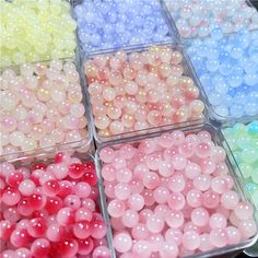 Enhance your jewelry creations with our 100 Qty Polished ROUND Glass Beads! ✨💎 Perfect for DIY projects, these 8mm crystal beads will add a touch of elegance and sophistication. Get ready to unleash your creativity with this stunning bead pack! 💫📿 🌟Reasons for purchase: 100% HANDMADE - We pay attention to high-quality materials.handcrafted, each piece may vary slightly, green,pink,purpul,blue,colorful.... Bead sizes: 8mm Hole sizes: 2mm Quantity: 100 pc 🌟Kind tips: Each order will come with Diy Armband, Diy Collier, Kraf Diy, Bracelets Diy, Elegant Bracelet, Beaded Accessories, Beaded Material, Diy Bracelet, Mua Sắm