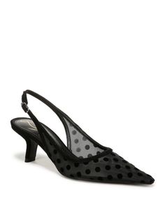 Sam Edelman Women's Bianka Slingback Pumps Black Slingback Pumps For Summer, Black Slingback Pumps With Heel Strap For Spring, Black Slingback Pumps For Spring, Black Heel Strap Slingback Pumps For Spring, Fitted Slingback Pumps For Spring, Spring Fitted Slingback Pumps, Chic Slingback Pumps For Spring Evening, Fitted Black Slingback Sandals For Summer, Chic Black Slingback Pumps