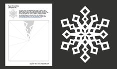 a snowflake cut out from paper with the text, how to make a snowflake