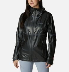 A waterproof-breathable hooded shell jacket built for performance, protection, and comfort. Outdoor Performance, Shiny Clothes, Athleisure Outfits, Columbia Jacket, Shell Jacket, Holiday Deals, Columbia Sportswear, Rain Wear, Get Up