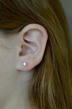 Sterling Silver Star Stud Earrings, 5mm Star Earrings, Silver Star Studs, Tiny Star Earrings, Tiny S Silver Star Earrings Studs, Small Star Earrings, Minimalist Star Earrings For Everyday, Minimalist Star-shaped Hypoallergenic Cartilage Earrings, Minimalist Hypoallergenic Star Cartilage Earrings, Hypoallergenic Star-shaped Everyday Earrings, Hypoallergenic Star Earrings For Everyday, Everyday Hypoallergenic Star Earrings, Dainty Tiny Star Earrings