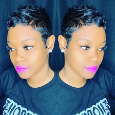 Short Hair Weaves For Black Women, Black Short Hair Cuts For Women, Short Pixie Cuts For Black Women, Short Relaxed Hairstyles Pixie Cuts, Short Pixie Haircuts For Black Women, Relaxed Pixie Haircut Black Women, Super Short Pixie For Black Women