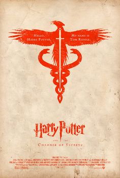 an old harry potter book cover with a red bird on it's head and the title