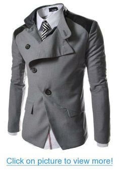 TheLees Mens casual china collar rider style slim blazer jacket Blazers Casual, Slim Jacket, Blazer Men, Men Blazer, Slim Blazer, Fashion Unique, Sharp Dressed Man, Well Dressed Men