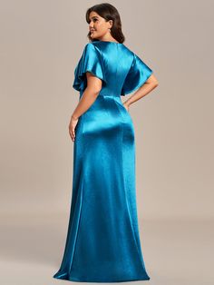 This Dress is fashionable for every occasion. the dress is made-to-order by professional tailors. You can choose from 50 colors, Regular sizes 2 to 16 and plus sizes 14w to 26W. Custom size is also available. Formal Satin Fishtail Evening Dress, Fitted V-neck Satin Dress With Sweep Train, Formal Satin Mermaid Dress Maxi Length, Satin Fishtail Dress With Sweep Train, Elegant Fitted Satin Dress With Ruffles, Fitted Satin Fishtail Dress, Elegant Formal Satin Dress With Ruffles, Formal Fishtail Dress With Sweep Train, Formal Satin Dress With Mermaid Hem