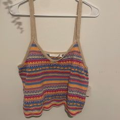 Altar’d State Crocheted Tank With Adjustable Straps Never Worn! No Stains Or Rips Crochet Tank, Altard State, Altar'd State, Orange Pink, Pink Orange, Color Orange, Crochet Projects, Pink And Orange, Adjustable Straps