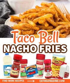 taco bell nacho fries on a white plate