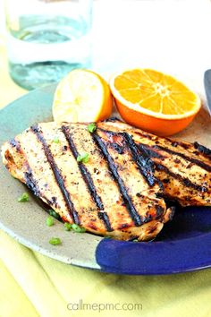 Citrus Marinated Grilled Chicken bright, moist, full of grilled flavor! Pork Marinades, Jerk Marinade, Pork Marinade, Jamaican Jerk, Chicken Cutlets, Bbq Pork, Chicken Breast Recipes