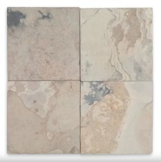 four different types of marble tiles on a white background