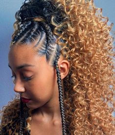 Long Ponytail Hairstyles, Cornrow Ponytail, Curly Hair Ponytail, Tan Skin Blonde Hair, French Braid Ponytail, Ponytail Hairstyles Easy, Twist Ponytail, Simple Ponytails, Braided Cornrow Hairstyles