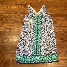 Fully Lined Sleeveless Dress. Size Small. Blue A-line Sleeveless Dress For Vacation, Blue Sleeveless Lined Sundress, Sleeveless Blue Lined Sundress, Lilly Pulitzer Dress, Lilly Pulitzer, Sleeveless Dress, Colorful Dresses, Blue Green, Womens Dresses