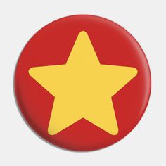 a red button with a yellow star on it