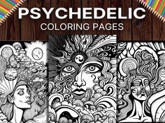 Introducing our unique collection of Psychedelic Coloring Pages for Adults!  These intricate designs and patterns are inspired by the vibrant colors and shapes of psychedelic art, making them perfect for anyone looking to tap into their creativity and unwind. These pages are not only a fun way to relax but also help in challenging your coloring skills and keeping your mind engaged and sharp. With its complex and abstract designs, it's great for adults who are looking for a new way to de-stress and unwind after a long day or explore their artistic side. Our coloring pages are also designed to be meditative, providing an opportunity to clear your mind and focus on the present moment. Whether you're looking for a new hobby or a way to release stress, our Psychedelic Coloring Pages for Adults Squirrel Coloring Page, Grayscale Art, Adult Colouring Printables, Grayscale Coloring Books, Unique Coloring Pages, Bird Coloring Pages, Colouring Printables, Cool Art Projects, Art Making