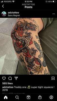 a person with tattoos on their arm