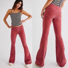 Special Jeans, Cord Jeans, Retail Stores, Bell Bottom, Light Red, Bottoms Pants, Dark Red, Bell Bottom Jeans, Flare Jeans