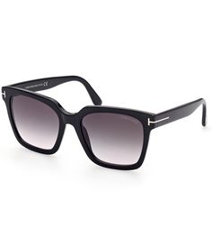 From TOM FORD, the Women's Selby 55mm Square Sunglasses feature:Acetate frameSquare shapeGradient lens Polarized lensRx-ableApprox. 55mm lens- 19mm bridge- 140mm temple Imported. Tom Ford Womens Sunglasses, Sunglasses Tom Ford, Tom Ford Yellow Sunglasses, Tom Ford Sunglasses Celebrity, Black Sunglasses Square, Tom Ford Sunglasses, Eyewear Womens, Eyewear Brand, High Jewelry