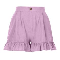 Pntutb Womens Shorts Clearance,Women's Fashion Solid Color Casual Wide Leg Ruffle Loose High Waist Shorts Pants PRODUCT FEATURES: Skin Friendly Fabric: Made of cotton fabric combine with Polyester, very soft, smooth, low-friction performance, elastic, sweat-absorbent, breathable and comfortable, provides maximum comfort and protection during every pose and movement. Versatile Shorts: The athletic shorts/Pants can pair with casual wear, sportswear, vests, T-shirts and shirts; Perfect for running, Casual Pink Ruffled Shorts, Pink Moisture-wicking High-waisted Shorts, High-waisted Purple Cotton Shorts, Ripped Jeans Casual, Pink Moisture-wicking 4-way Stretch Shorts, Pink High-waisted Pajama Shorts With Elastic Waistband, Womens Summer Shorts, Ripped Jean Shorts, Cuffed Shorts