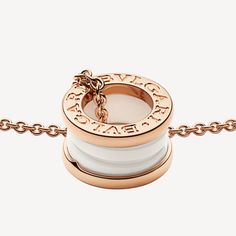 B.zero1 Chain Necklace Rose gold and White Ceramic Pendant | Bulgari Official Store Bulgari Jewelry Necklaces Pendants, Bvlgari B Zero 1 Necklace, Ceramic Necklace Jewellery, Ceramic Rose, Bvlgari Jewelry, Louis Vuitton Sunglasses, Sunglasses Logo, The Colosseum, Ceramic Necklace