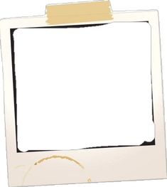 a white photo frame with a piece of paper stuck to the back of it,