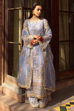 Pakistani Luxury Dresses, Organza Kameez, Organza Sharara, Mohsin Naveed Ranjha, Sharara Dress, Desi Clothing, Dress Pakistani, Eid Dress, Desi Dress