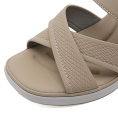 Elevate your style and comfort with our Siketu Tetra Cushioned Wedge Sandals. These beige sandals feature a cushioned wedge for all-day support, making them perfect for both casual and dressy occasions. Add a touch of sophistication to any outfit with the sleek design and comfortable fit. 2.36'' heel Slip-on PU upper Synthetic Arch support footbed™ Cushioned Insole™ Anti-skid rubber sole Beige Sandals, Reindeer Headband, Dress Jewelry, Accessories Necklace, Wedge Sandals, Sleek Design, Wedges, Comfort Fit, Sandals