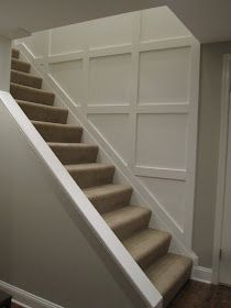 an empty staircase leading up to the second floor