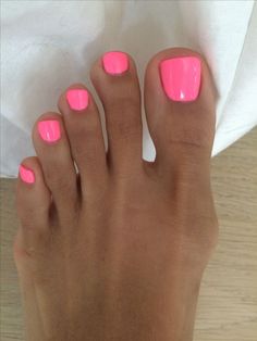 Pink Toe Nails, Art Designs Ideas, Bold Statements