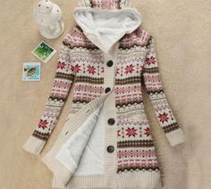 Thick Cardigan, Sweater Tops, Hooded Cardigan, Winter Tops, Fleece Coat, Loose Sweater, Clothes Horse, Winter Clothes, Winter Coats Women