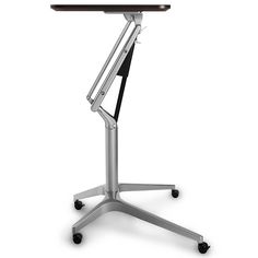 an office chair with wheels and a desk top