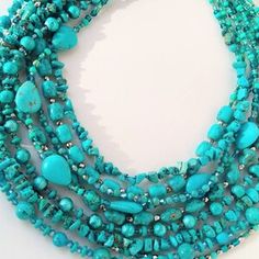 Turquoise Bib Statement Necklace Gift for Women Stone - Etsy Elegant Turquoise Necklace With Colorful Beads, Elegant Handmade Turquoise Beaded Necklaces, Elegant Beaded Turquoise Necklace, Elegant Turquoise Necklace With Faceted Beads As Gift, Elegant Long Beaded Turquoise Necklace, Turquoise Multi-strand Necklace With Dangling Beads, Elegant Multi-strand Turquoise Gemstone Necklace, Elegant Multi-strand Turquoise Necklace Gift, Elegant Multi-strand Turquoise Beaded Necklaces