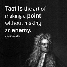 a man with long hair and a quote on it that says, fact is the art of making a point without making an enemy